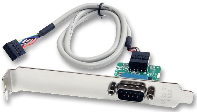 24" Internal USB Motherboard Header to Serial RS232 Adaptor