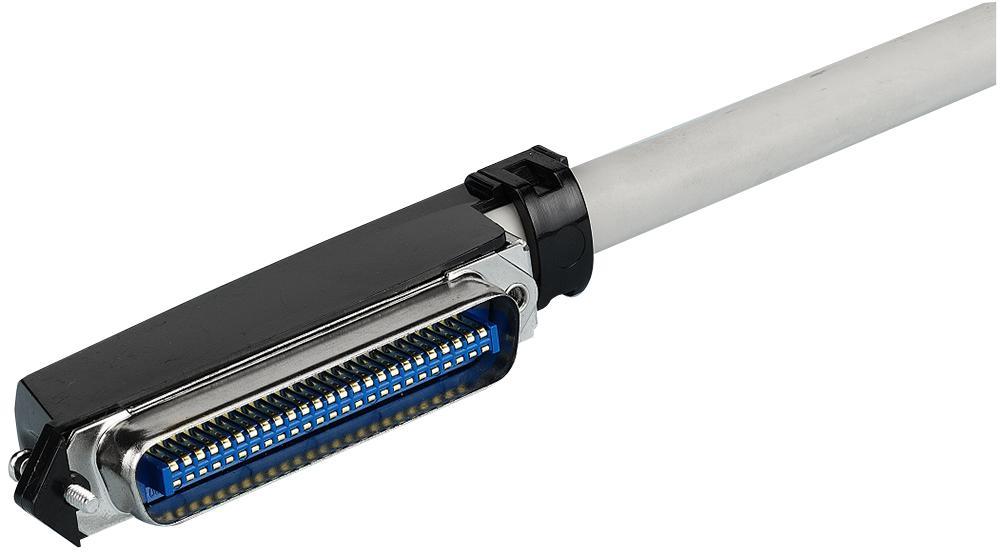 90 Degree Male to Male RJ21 / Telco Lead, 3m Beige