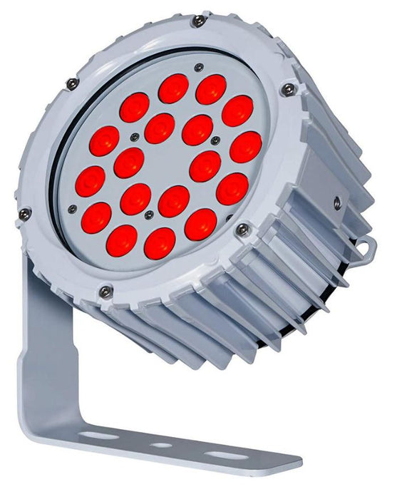 18x3W LED Exterior PAR Red, IP65