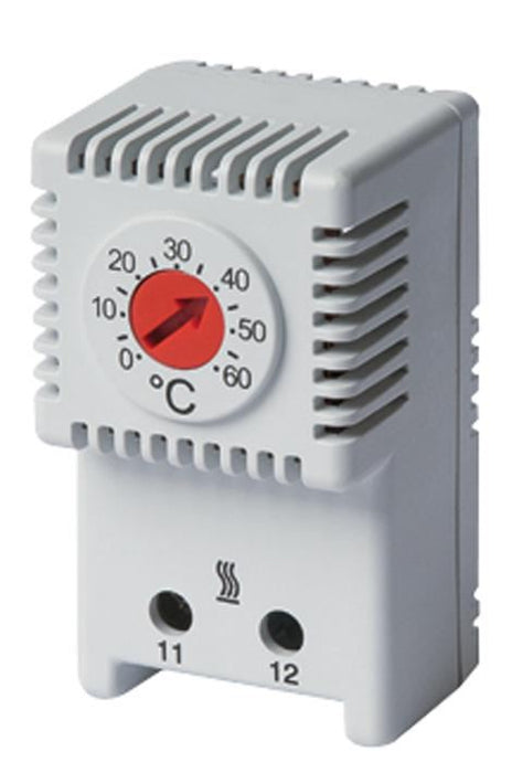 110-250V DIN Rail Mount Heating Thermostat - 0°C to 60°C