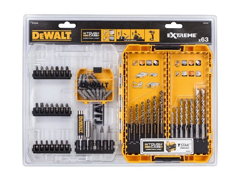 Dewalt - DT70759 Mixed Drill & Bit Set, 63 Piece