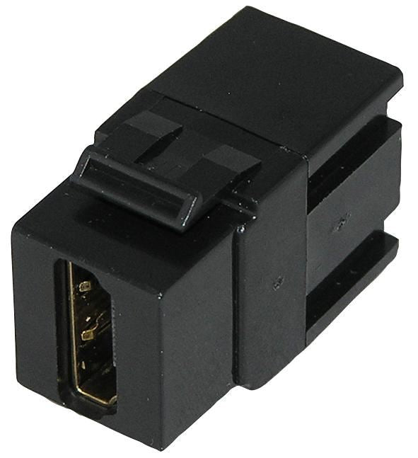 HDMI Keystone Coupler Female to Female, Black