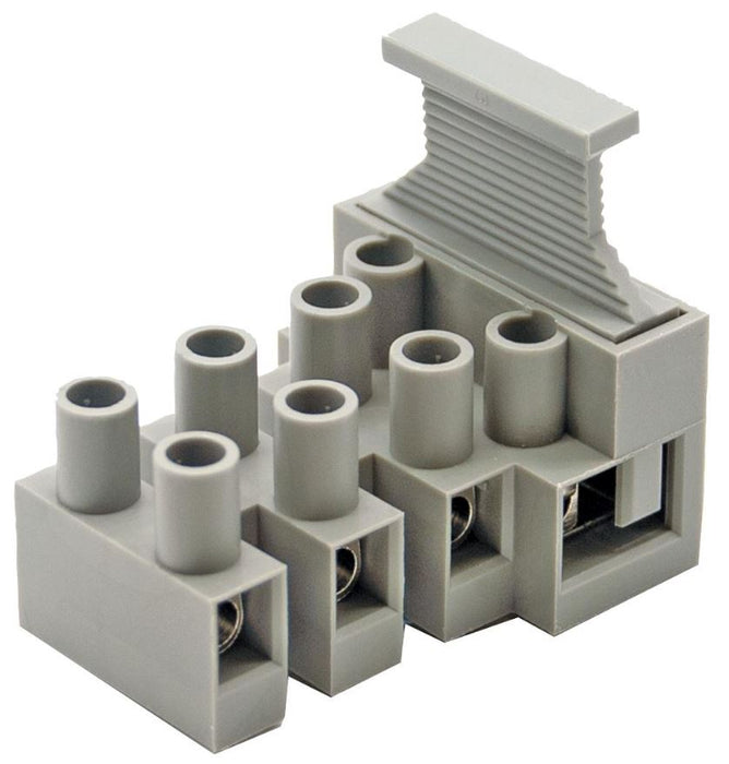 4-Pole Vertical Fuse Terminal Block, No Earth, 450V, 24A