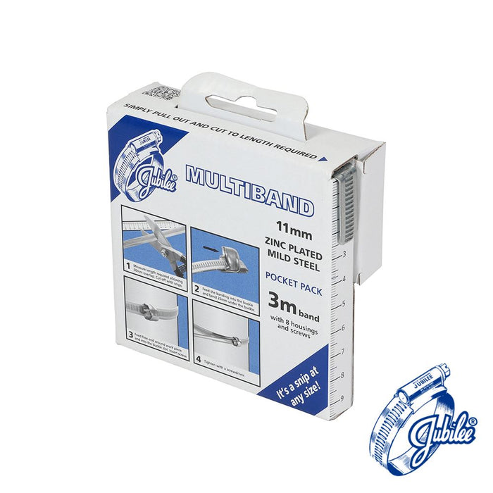 Multiband Mild Steel Pocket Pack Housing Screws - MB1707 (Size 11mm x 3m - 8 Pieces)