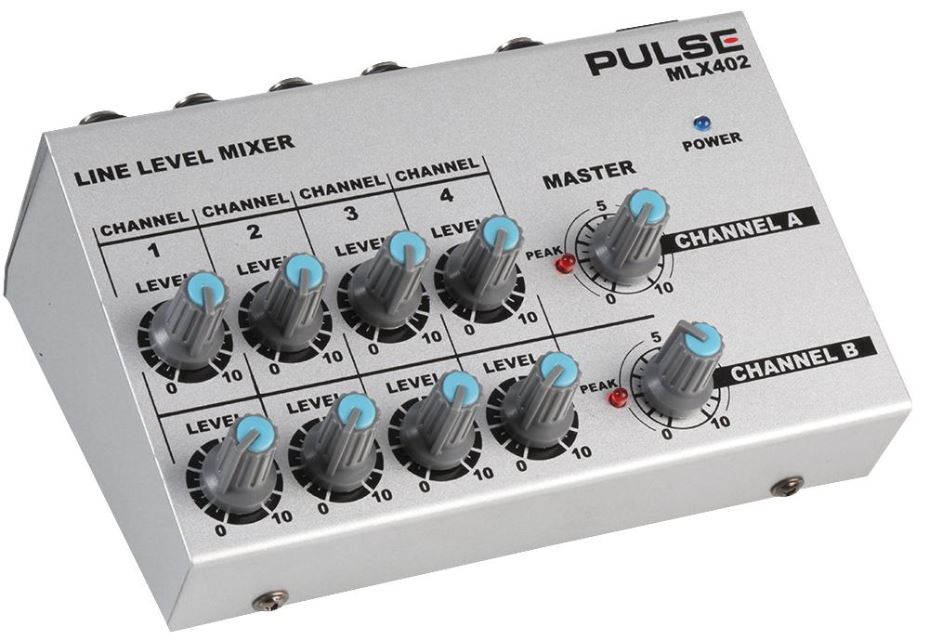Compact Line Mixer, 8 Channel Mono / 4 Channel Stereo