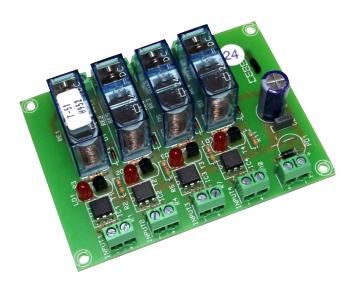 24V 4 Input Relay Board Module with 2 Independent Single Pole Outputs