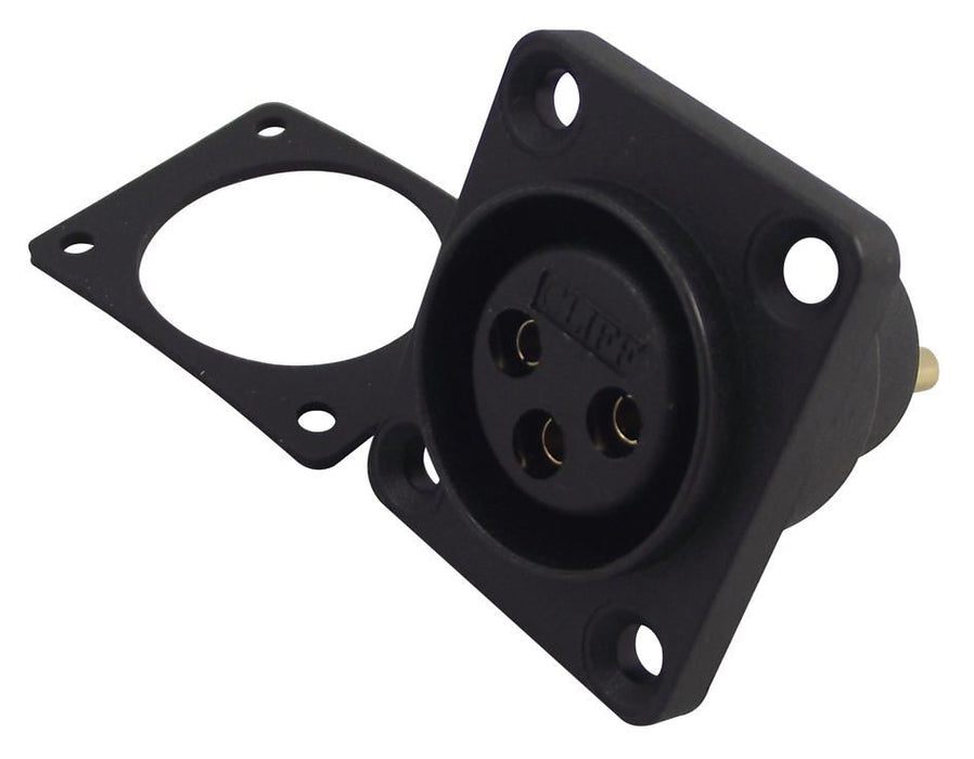 Panel Mount Airtight 3 Pin XLR Socket