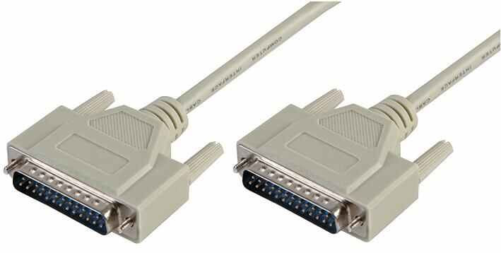 25 Pin D (DB25) Serial Male to Male Lead