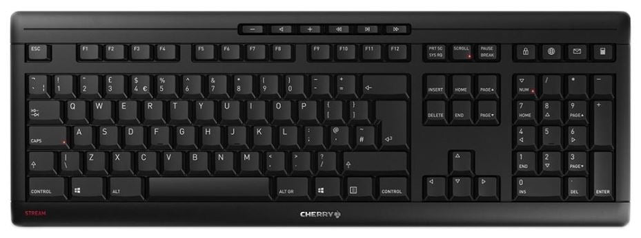 CHERRY STREAM Wireless Keyboard, Black