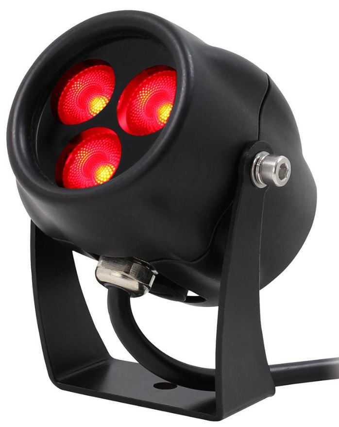 3x1W LED Red Light Fixture, IP65 — StampyTools