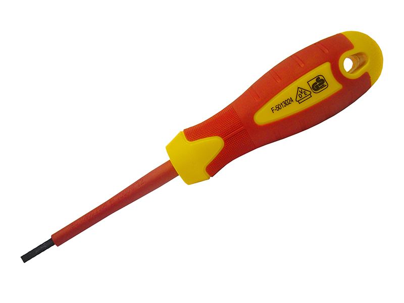 Slotted Soft Grip VDE Screwdrivers