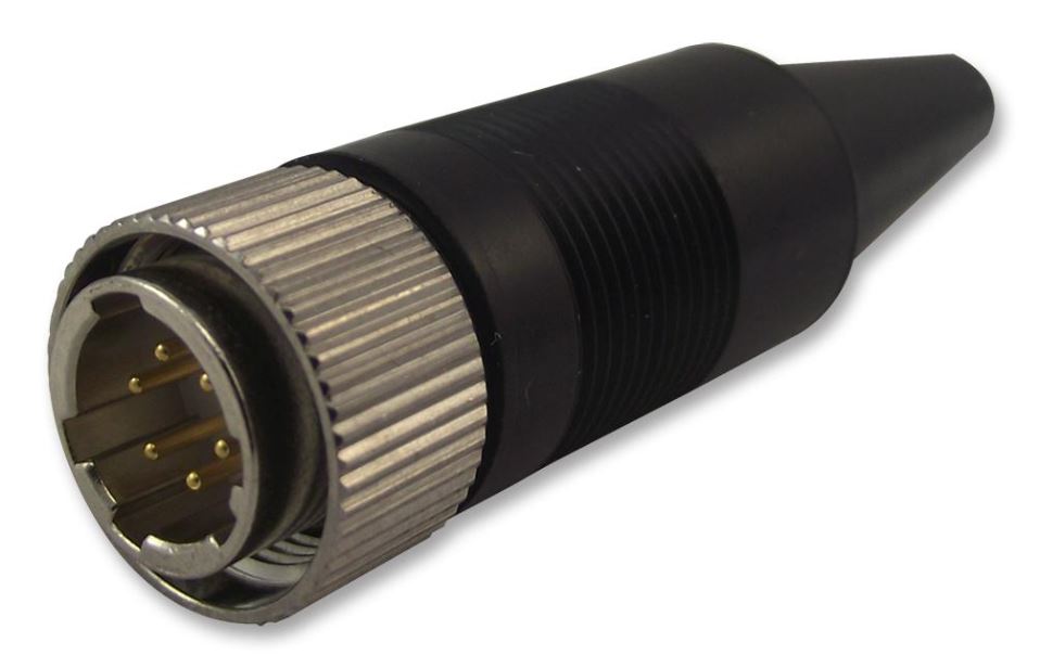 Circular, Plug, Size 10, 6 Way, Cable