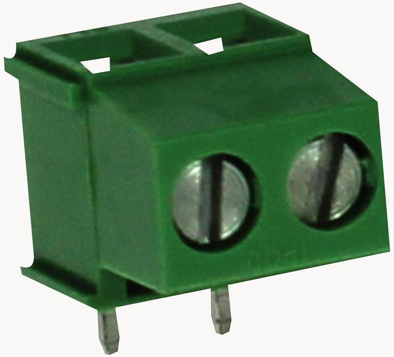 PCB Terminal Block, 5.08mm, Right Angle, 2 Way