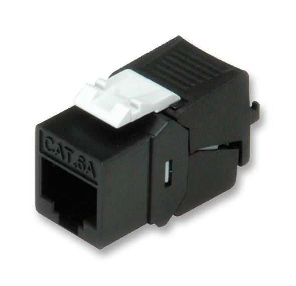 RJ45 Keystone Socket, Cat6a UTP Unshielded, IDC/IDT Termination