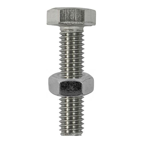 Set Screws & Hex Nuts - A2 Stainless Steel - Corrosion Resistant