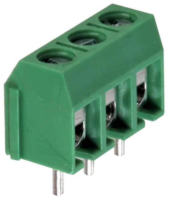 5mm Low Profile Screw Terminal Block, 3-Pole, 16A