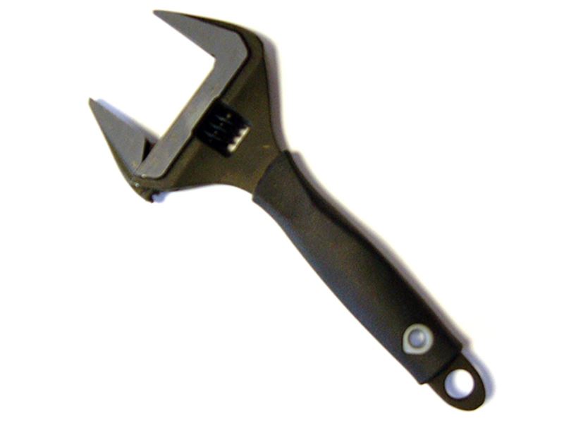 Adjustable Wrench, Wide Jaw