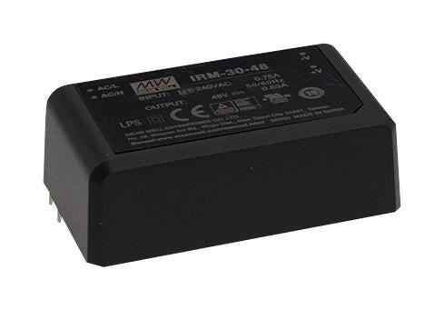 24V, 1.3A, 30W, PCB Mount AC/DC Power Supply