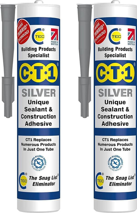 Building Sealant & Adhesive Snag Tube for Virtually Any Material (Twin Pack)