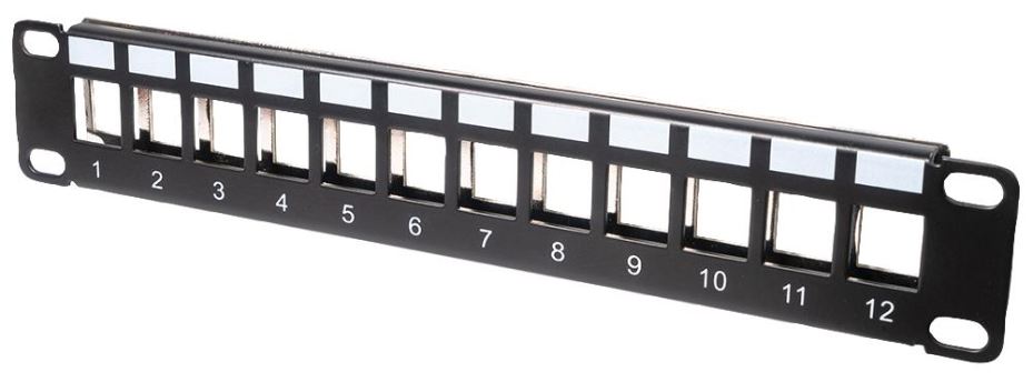 miniMEDIA 10" Keystone Patch Panel, Empty