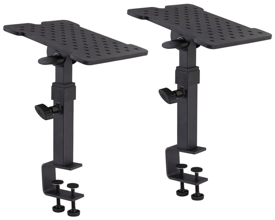 Professional Desktop Stands for Studio Monitors with Mounting Clamp (pair)