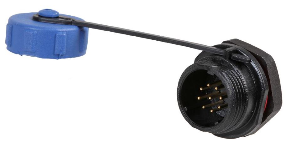 Circular Threaded Panel Mount Connector Plug - IP68