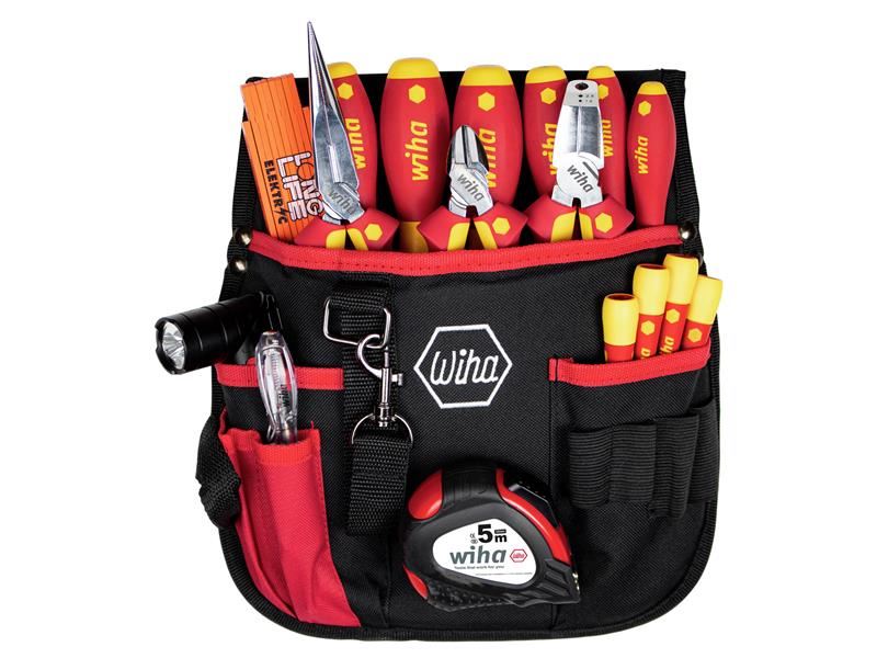 electrician Tool Set, 18 Piece (inc. Belt Pouch)