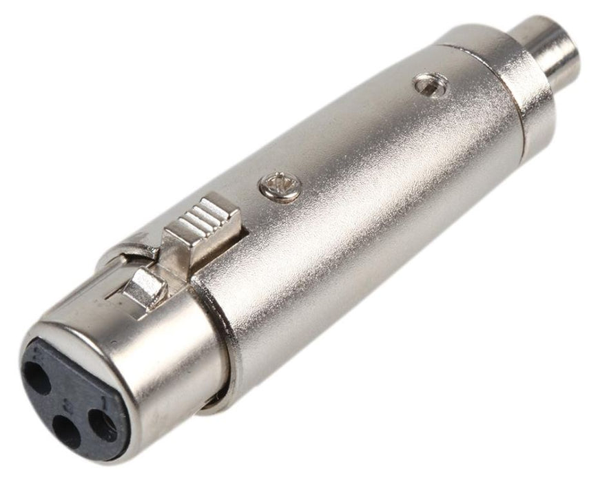 3 Pole XLR Socket to RCA Phono Socket Adaptor