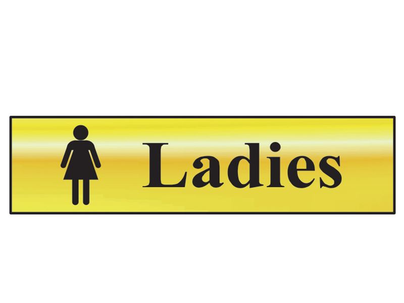 Sign: Ladies Bathroom