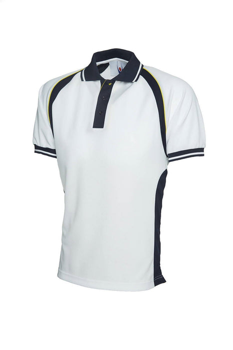 Unisex Sports Poloshirt - 100% Textured Polyester Pique Knit Breathable Fabr