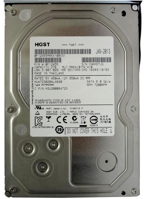 Recertified 3.5" Internal Hard Drive SATA 6Gb/s