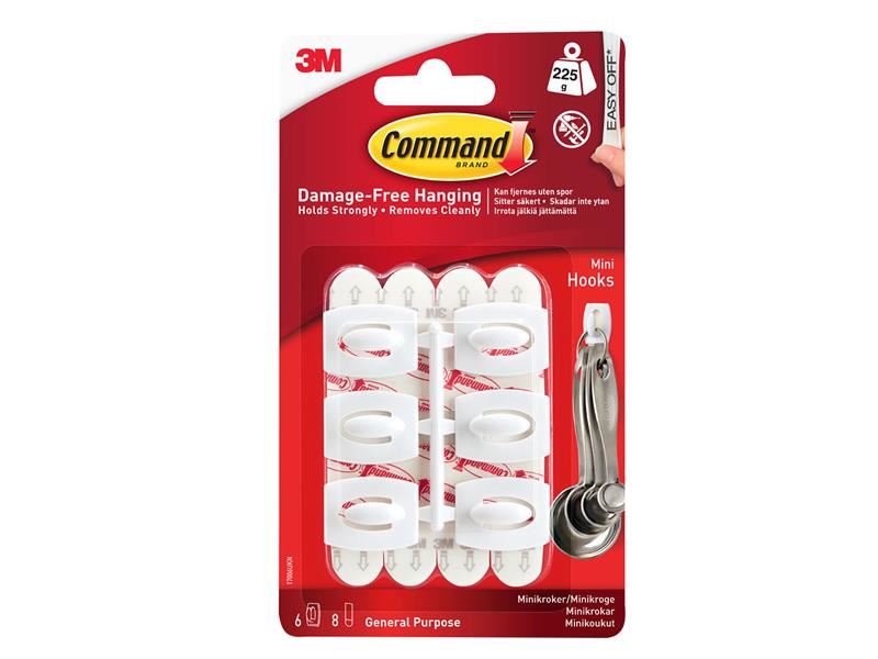 White Mini Hooks