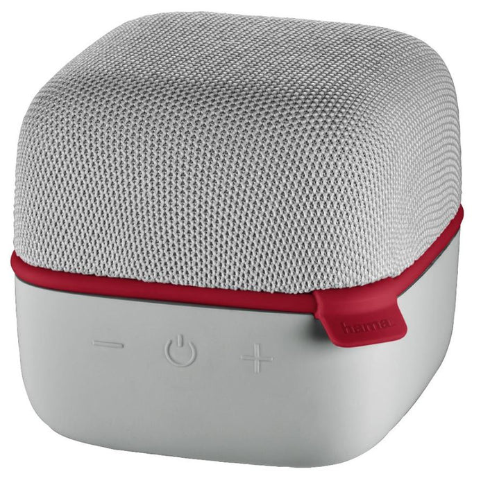 5W Cube Mobile Bluetooth Wireless Speaker, Grey/Red -