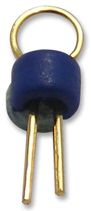 Through Hole PCB Test Terminals, 1-1.8mm PCB Hole, Blue Loop 100 Pack