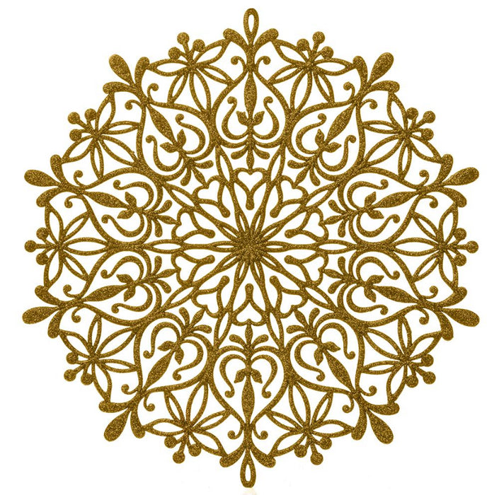 Snowflake Placemat, Gold