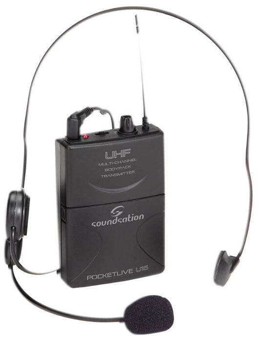 Professional Headset Microphone & UHF Pocket Trasmitter Kit for PocketLive U16