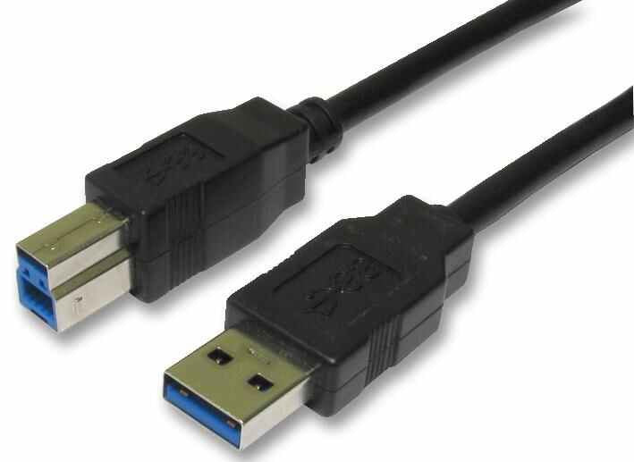 USB 3.0 A Male to B Male Lead Black