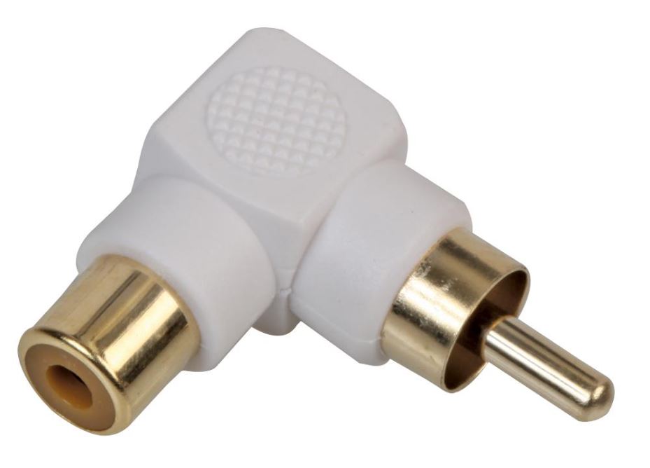 90 Degree Phono Adaptor Gold Plated