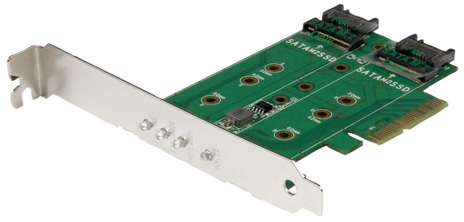 3 Port M.2 SSD NGFF PCI-Ex 3.0 Adaptor Card