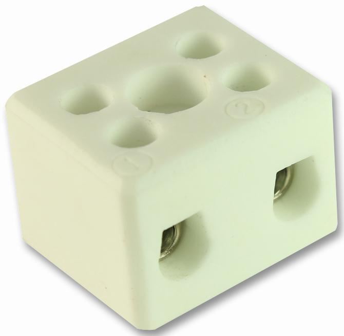 Ceramic Terminal Block, 2 Way, High Temperature