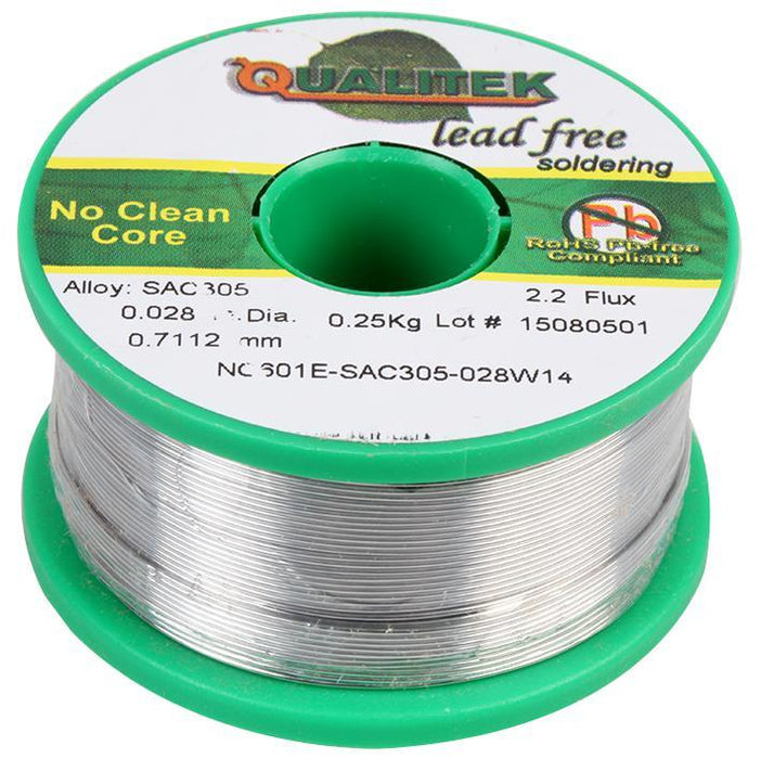 Cored Lead Free Solder Wire, No-Clean, 0.7mm, 250g