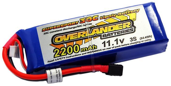 Supersport Pro 2200mAh 3S 11.1V 35C LiPo Battery