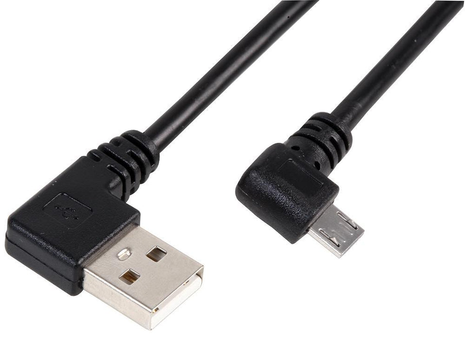 Micro USB Cable with Right Angled Connector, 1m