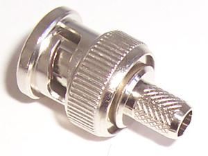 75 ohm BNC Crimp Plug, DC to 1GHz - RG59 Cable - 100 Pack