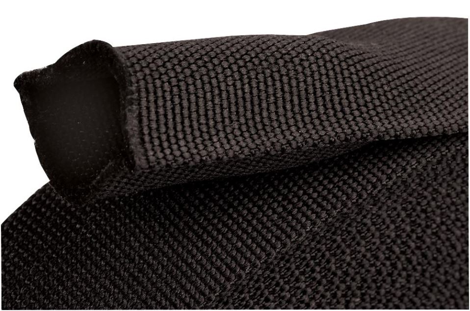 Polyester Braided Sleeve, Internal Dia. 25mm, 25m, Black