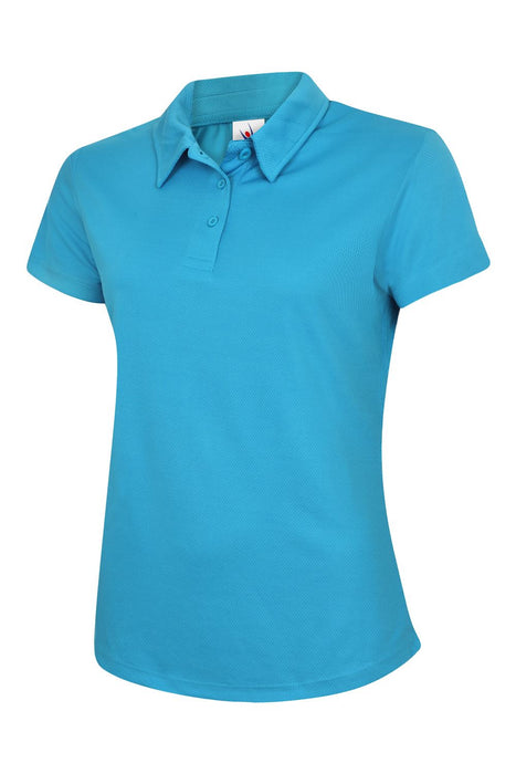 Unisex Ladies Ultra Cool Poloshirt - 100% Polyester Textured Breathable Fabric with Wic