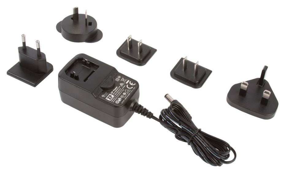 5V, 2.1A, 12W, International Plug In Power Supply (Level VI), 2.1mm Plug