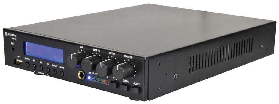 60W Compact Mixer Amplifier, 100V/8ohm with USB/BT