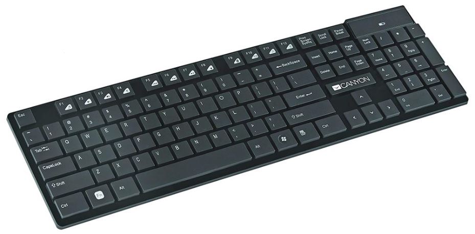 Wireless Multimedia Keyboard, Black