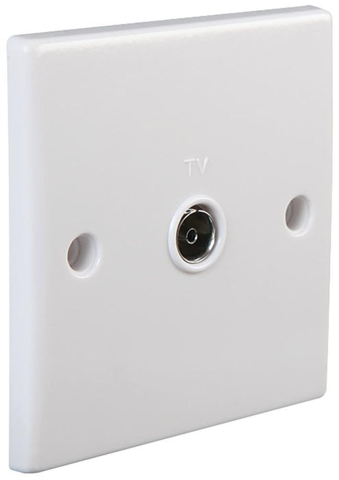 Rounded Edge TV Coaxial Socket